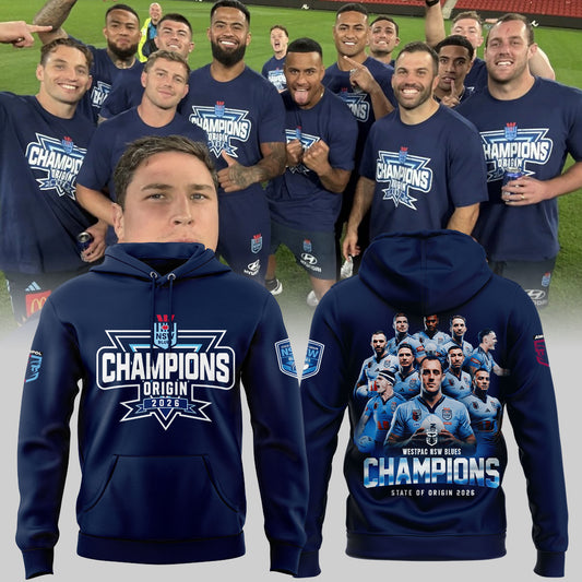NSW Blues Champions State of Origin 2026 Hoodie