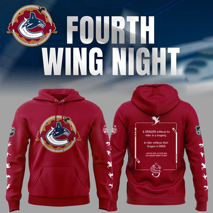 Fourth Wing Night Limited Edition Canucks Hoodie