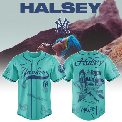 NY Yankees x Halsey Back to Badlands Tour� Jersey Editions Limited +Selling Out Fast (Copy)