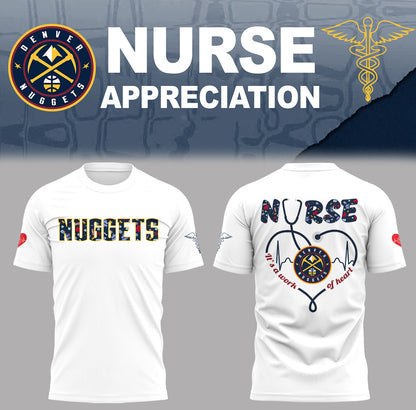 Limited Edition Denver Nuggets Nurse Appreciation� TShirt