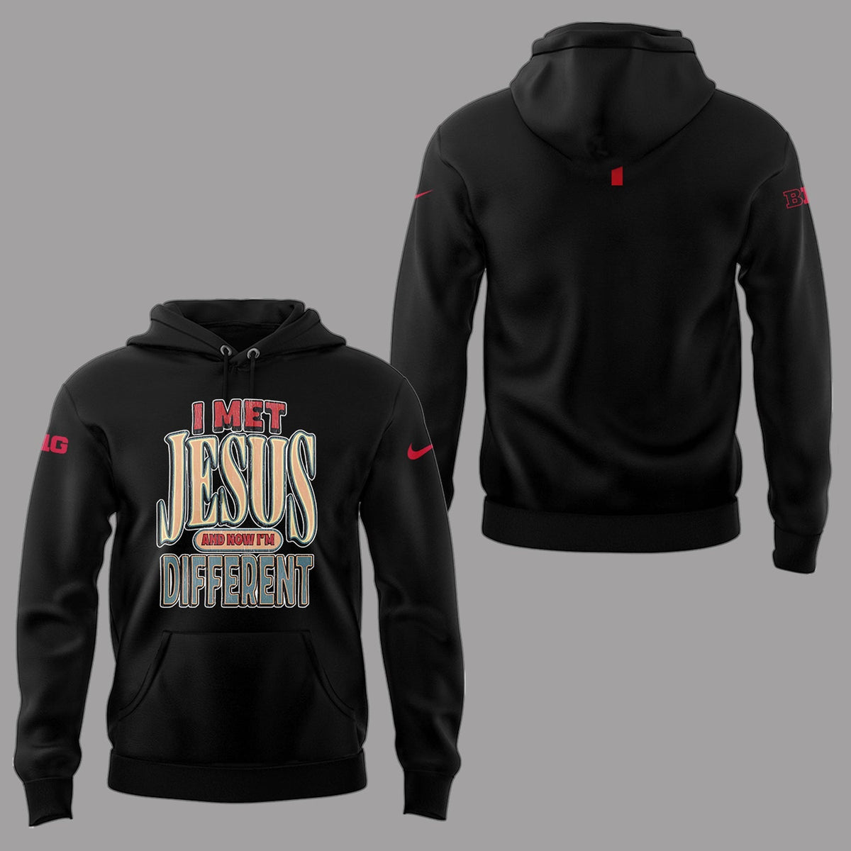 Back at Ohio State, J.T. Tuimoloau makes a statement in the ˜I MET JESUS AND NOW I™M DIFFERENT™ Hoodie