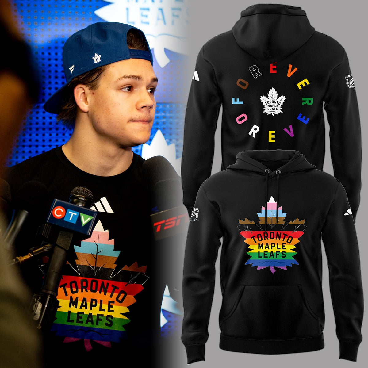 Limited Edition Maple Leafs Pride Night Hoodie