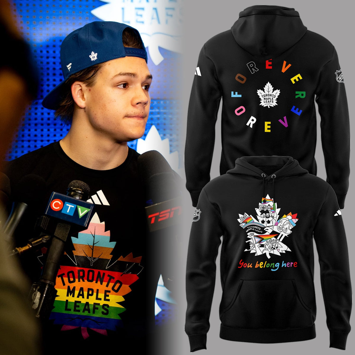 Limited Edition Maple Leafs Pride Night Hoodie