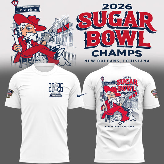 Ole Miss Rebels 2026 Sugar Bowl Champions Limited Edition Combo T-Shirt