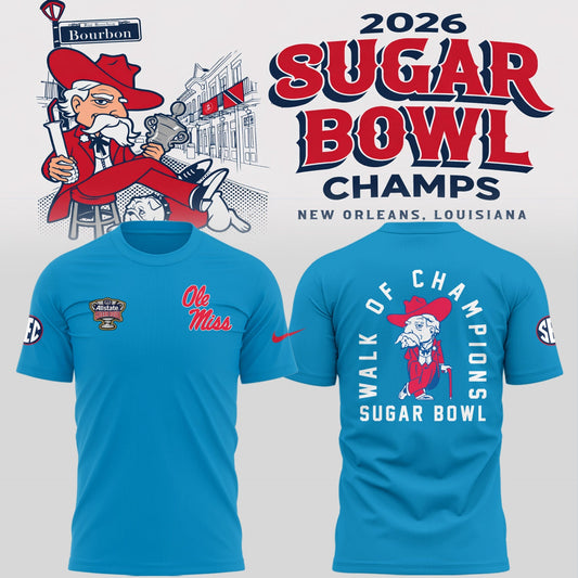 Ole Miss Rebels 2026 Sugar Bowl Champions Limited Edition Combo T-Shirt