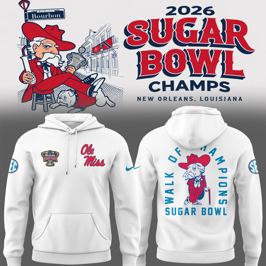 Ole Miss Rebels 2026 Sugar Bowl Champions Limited Edition Combo Hoodie