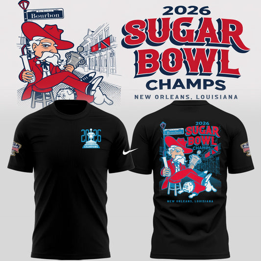 Ole Miss Rebels 2026 Sugar Bowl Champions Limited Edition Combo T-Shirt