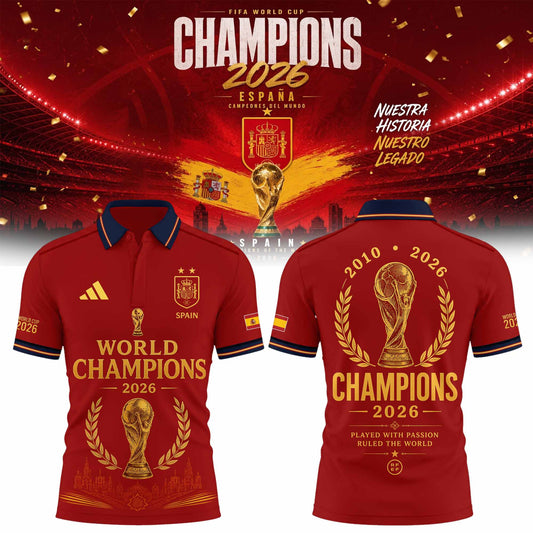 Spain World Cup Champions 2026 Polo