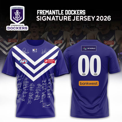 Fremantle Dockers 2026 Signed Tshirt