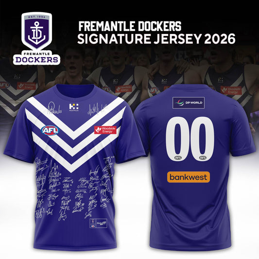 Fremantle Dockers 2026 Signed Tshirt