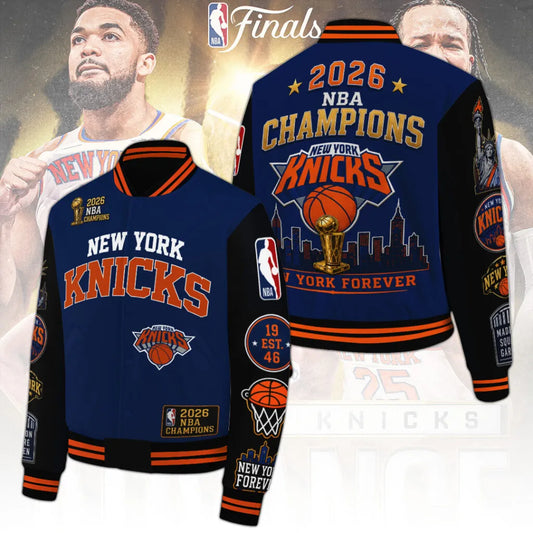 New York Knicks 2026 NBA Champions Bomber Jacket