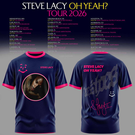 STEVE LACY — OH YEAH? TOUR 2026 T-SHIRT