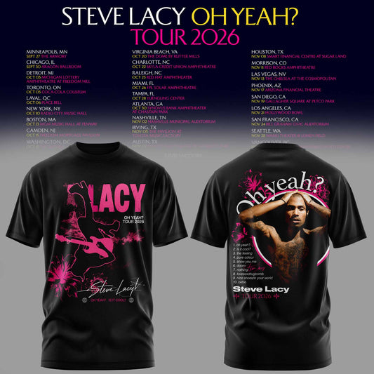 STEVE LACY — OH YEAH? TOUR 2026 T-SHIRT