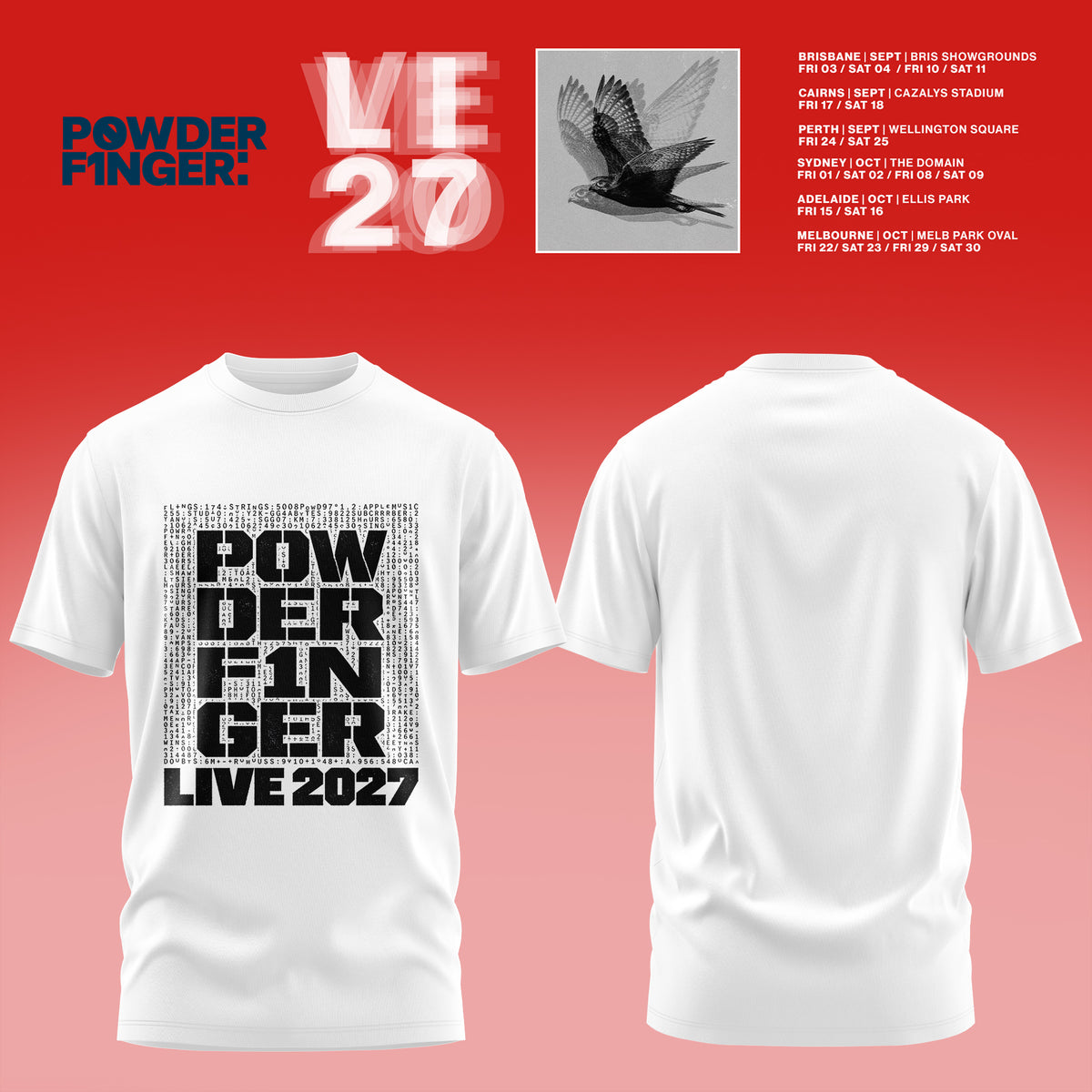 Powderfinger – Live Australia 2027 TShirt
