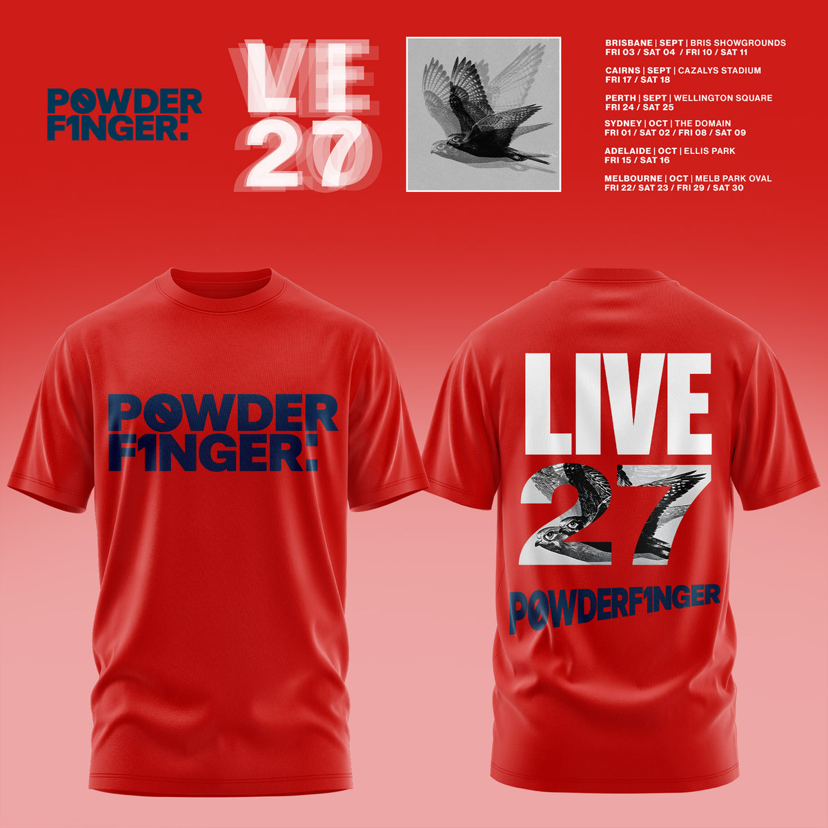 Powderfinger – Live Australia 2027 TShirt