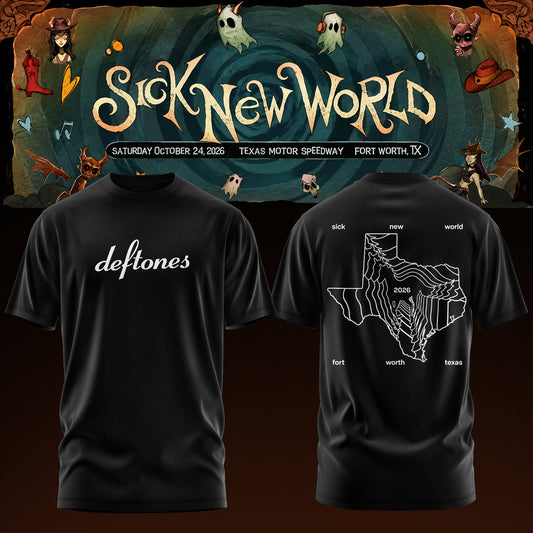 Deftones – Sick New World Texas 2026 Tshirt
