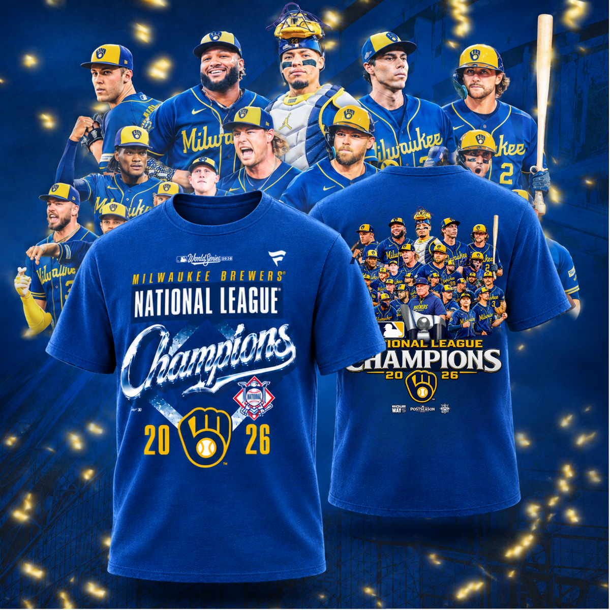 Milwaukee Brewers NLCS Champions 2026 Edition Tshirt (Version Update)