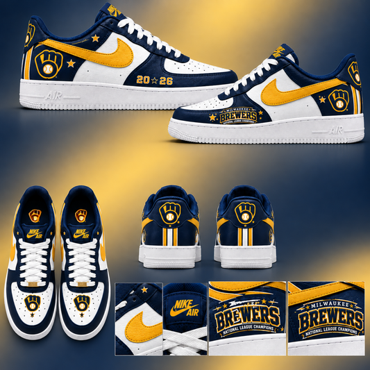 Milwauke NLCS Champions 2026 Edition AF1 Shoes