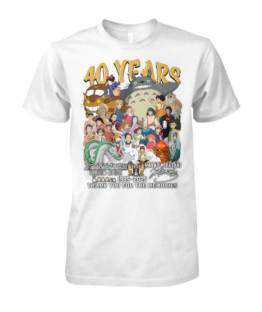 Limited Edition Studio Ghibli 40th Anniversary 1985-2025 Shirt
