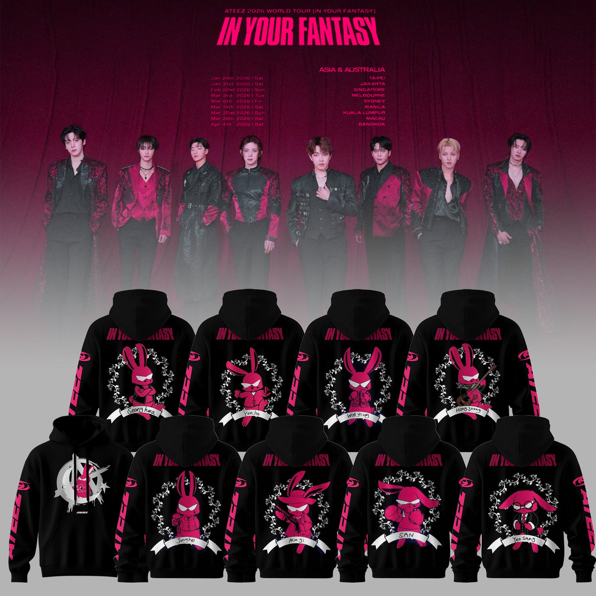 Ateez “ In Your Fantasy World Tour 2026