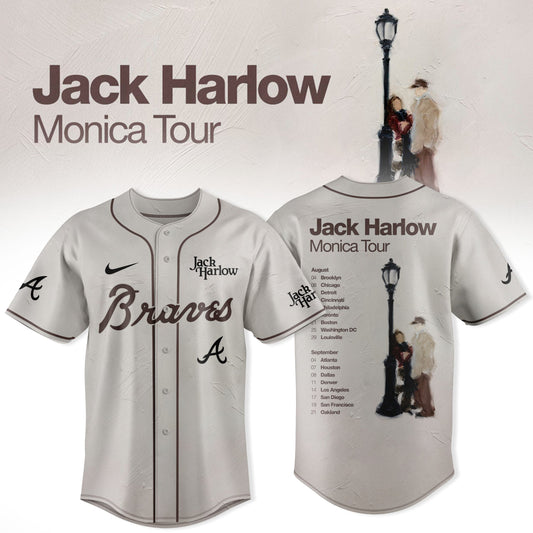 Atlanta Braves - Jack Harlow Monica Tour x Baseball Limited Jersey