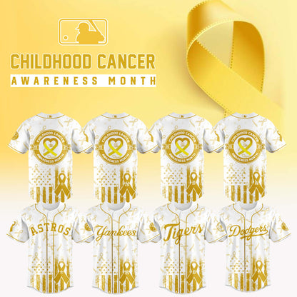 MLB x Childhood Cancer Awareness Month 2025 Jersey Editions Limited White