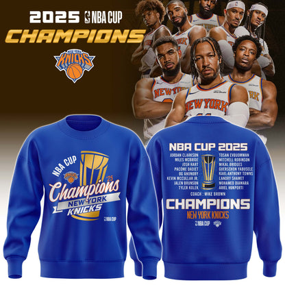 New York Knicks 2025 NBA Cup Champions Sweatshirt Limited Edition
