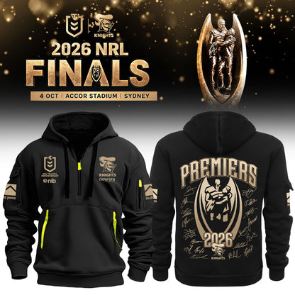 Newcastle Knights NRL Premiers 2026 Half ZipHoodie