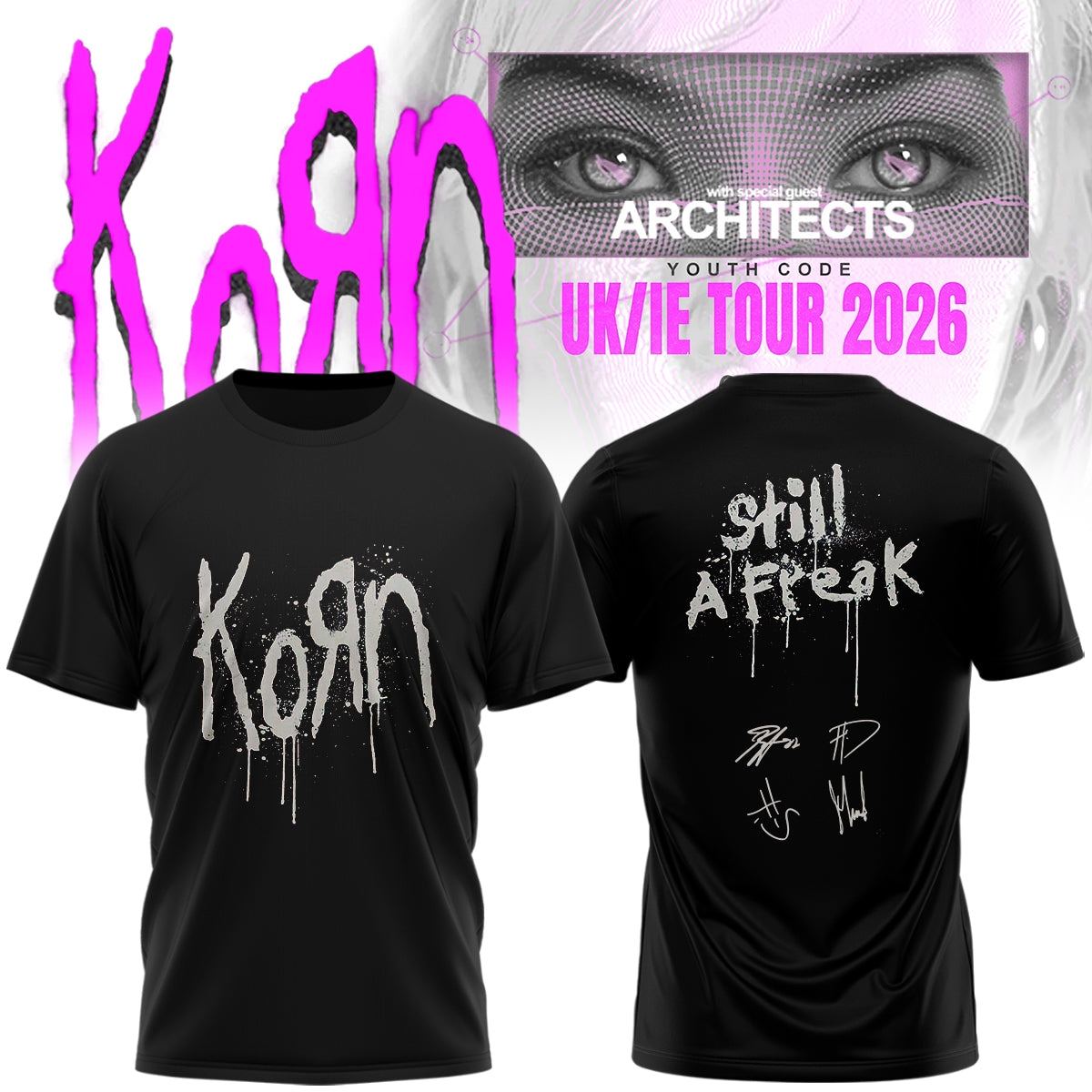 Korn Euro Tour – Limited Edition Shirt
