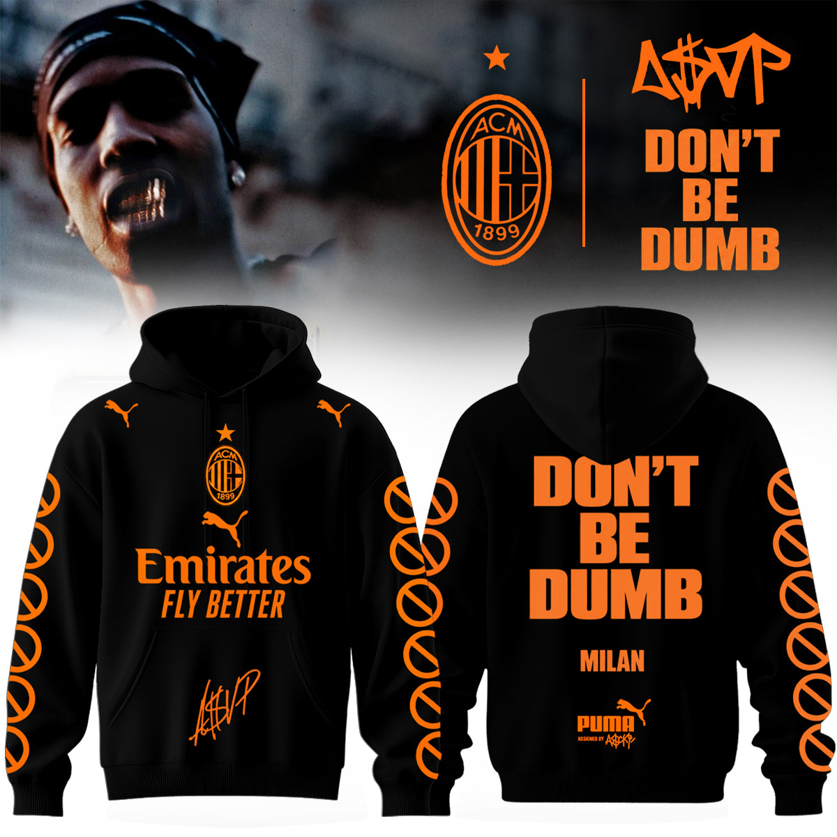 A$AP ROCKY × AC Milan Limited Edition Hoodie