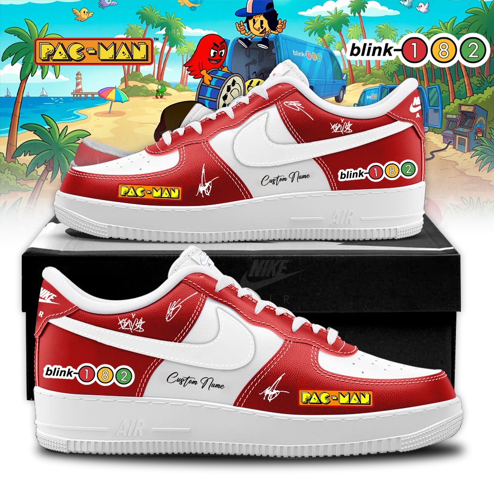 Blink-182 x PAC-MAN – Limited Edition AF1 Sneakers