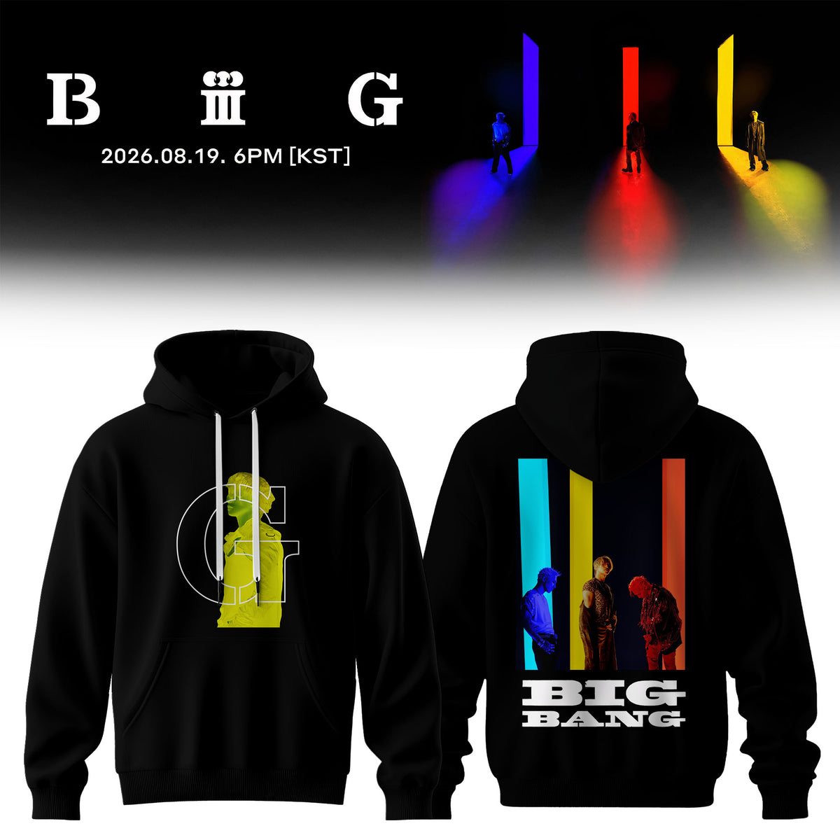 BIG Bang 20th Anniversary 3D All-Over Print Hoodie