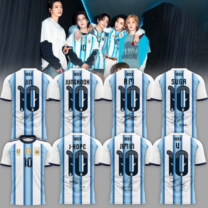 Argentina National Football Club x BTS WORLD TOUR ‘ARIRANG’ Limited Edition Signature – Shirt