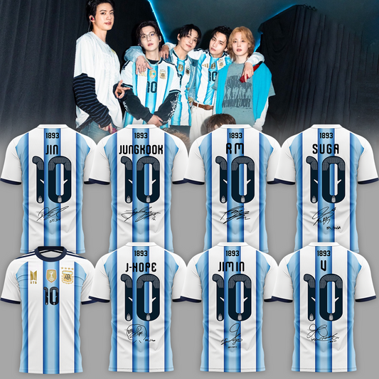 Argentina National Football Club x BTS WORLD TOUR ‘ARIRANG’ Limited Edition Signature – Shirt