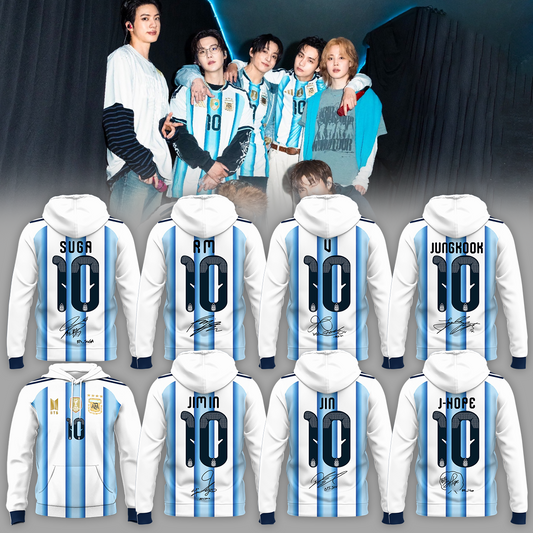 Argentina National Football Club x BTS WORLD TOUR ‘ARIRANG’ Limited Edition Signature – Hoodie