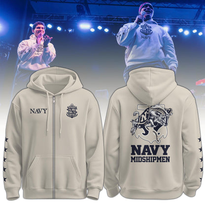 Navy Midshipmen Special Edition 2025 Zip Hoodie + Selling Out Fast