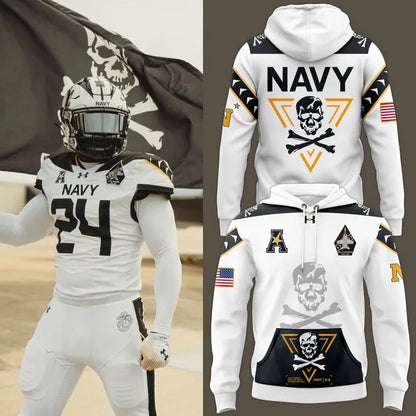 Men™s Under Armour Navy Midshipmen 2024 Rivalry Shield Hoodie
