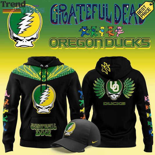 Oregon Ducks x Grateful Dead Day Special Hoodie