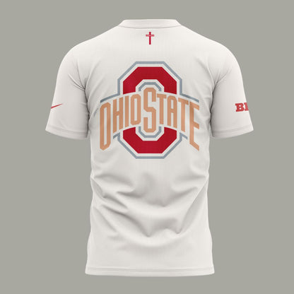 Back at Ohio State, J.T. Tuimoloau makes a statement in the ˜I MET JESUS AND NOW I™M DIFFERENT™ T-Shirt