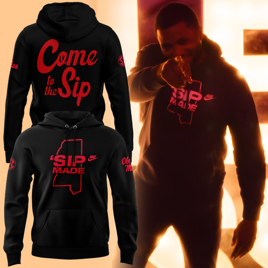Limited Edition Ole Miss Football Sip Made Back Hoodie 2025