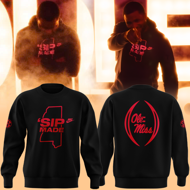 2025 Limited edition sweatshirt "SIP MADE" Kelvin Bolden for fans Ole Miss Rebels football