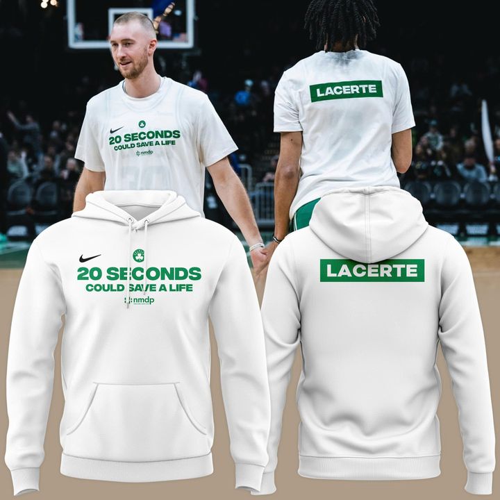 Boston Celtics ''20 seconds could save a life'' Hoodie