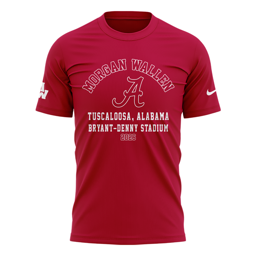 Exclusive Morgan Wallen x Alabama Football T-Shirt "Still The Problem Tour 2026" for fans!