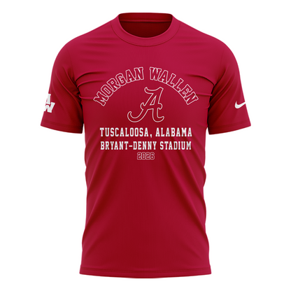Exclusive Morgan Wallen x Alabama Football T-Shirt "Still The Problem Tour 2026" for fans!