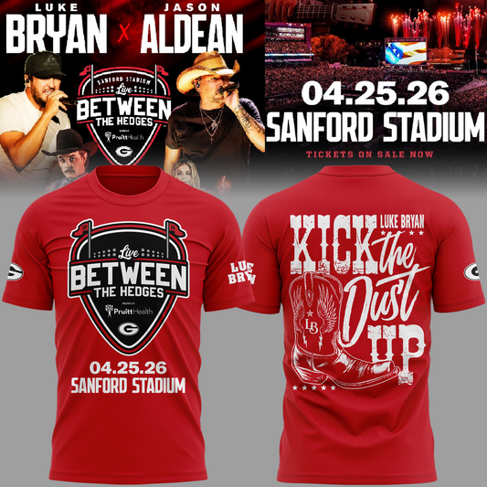 Limited Edition JA x LB “Live Between The Hedges” At Sanford Stadium Tshirt