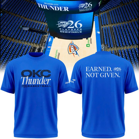 Oklahoma City Thunder 2026 NBA Playoffs T-Shirt - Round 2