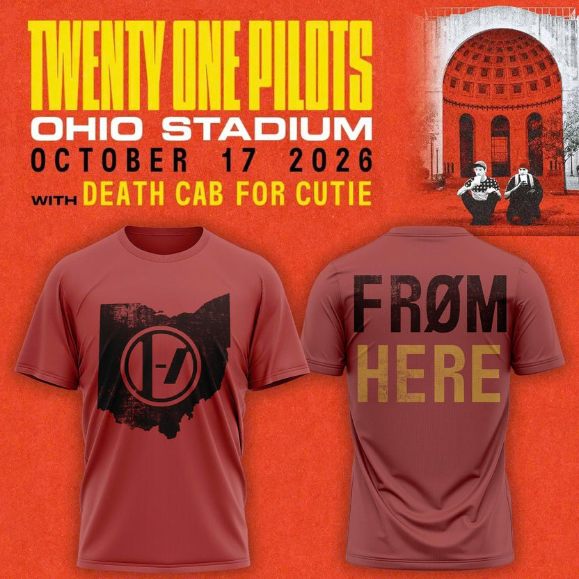 Ohio State Buckeyes Special 2026 Twenty One Pilots Live At Ohio Stadium T-Shirt
