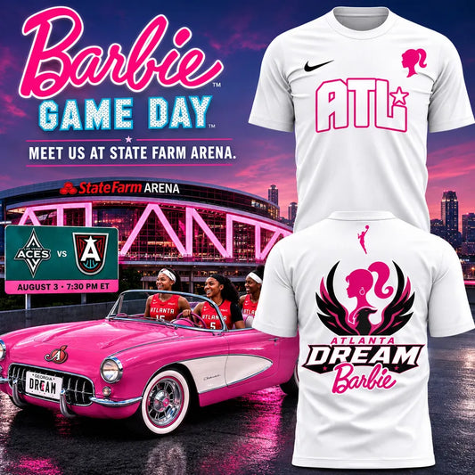 Limited Edition Barbie Game Day Atlanta Dream 2026 Shirt