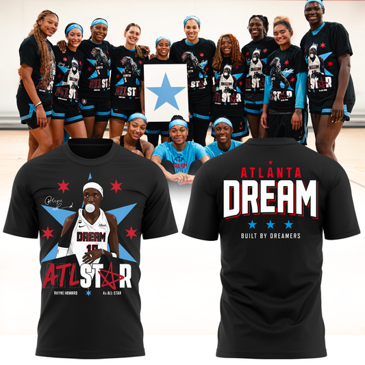 Unisex Atlanta Dream Black Rhyne Howard 2026 All-Star T-shirt