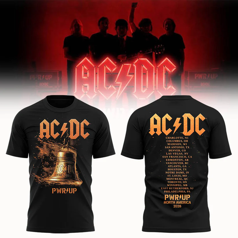 AC/DC Exclusive New York Event Shirt - POWER UP TOUR 2026 Shirt
